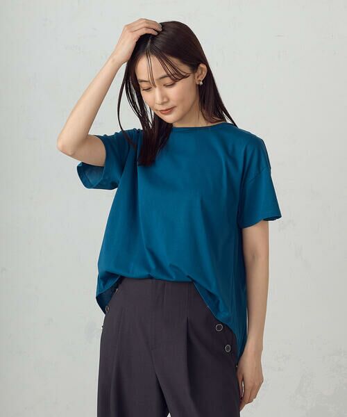 COMME CA ISM / コムサイズム カットソー | 【接触冷感】バックタックＴシャツ | 詳細18