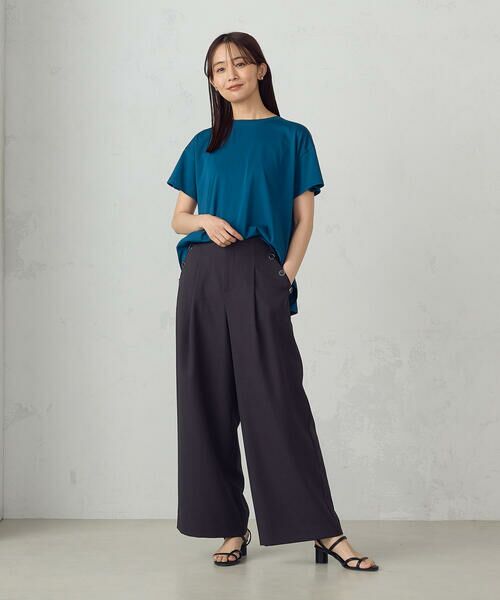 COMME CA ISM / コムサイズム カットソー | 【接触冷感】バックタックＴシャツ | 詳細17