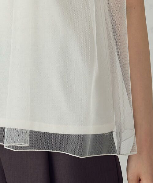 COMME CA ISM / コムサイズム カットソー | チュール　ノースリーブカットソー | 詳細12