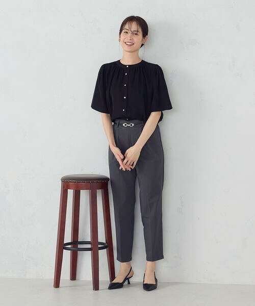 COMME CA ISM / コムサイズム シャツ・ブラウス | 前後２ＷＡＹ　ギャザーブラウス　 | 詳細1