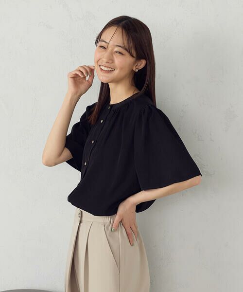 COMME CA ISM / コムサイズム シャツ・ブラウス | 前後２ＷＡＹ　ギャザーブラウス　 | 詳細8