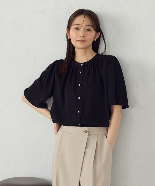 COMME CA ISM / コムサイズム シャツ・ブラウス | 前後２ＷＡＹ　ギャザーブラウス　 | 詳細10