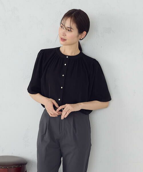 COMME CA ISM / コムサイズム シャツ・ブラウス | 前後２ＷＡＹ　ギャザーブラウス　 | 詳細3