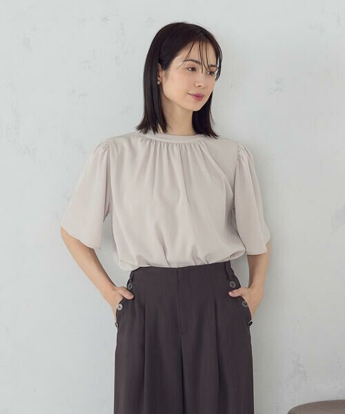 COMME CA ISM / コムサイズム シャツ・ブラウス | 前後２ＷＡＹ　ギャザーブラウス　 | 詳細21