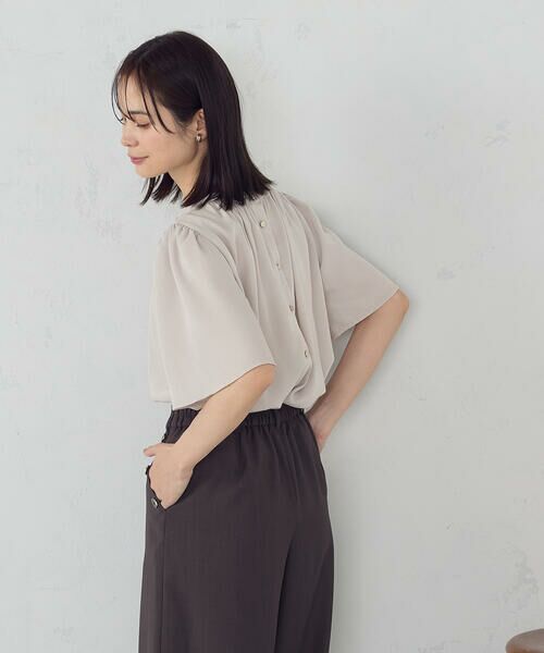 COMME CA ISM / コムサイズム シャツ・ブラウス | 前後２ＷＡＹ　ギャザーブラウス　 | 詳細23