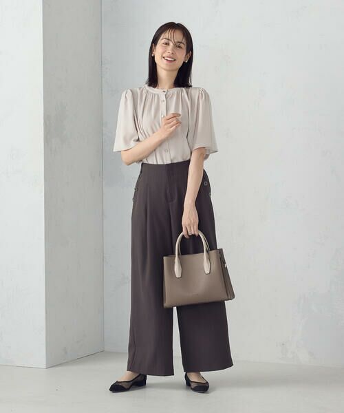 COMME CA ISM / コムサイズム シャツ・ブラウス | 前後２ＷＡＹ　ギャザーブラウス　 | 詳細13