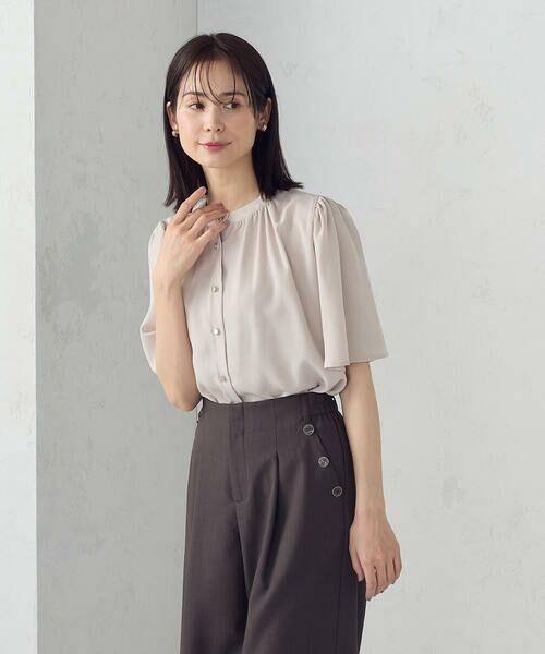 COMME CA ISM / コムサイズム シャツ・ブラウス | 前後２ＷＡＹ　ギャザーブラウス　 | 詳細15
