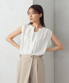 COMME CA ISM / コムサイズム シャツ・ブラウス | ノースリーブタックブラウス