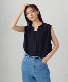 COMME CA ISM / コムサイズム シャツ・ブラウス | ノースリーブタックブラウス