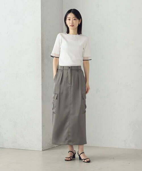 COMME CA ISM / コムサイズム ニット・セーター | 袖口シアーリブニット | 詳細1