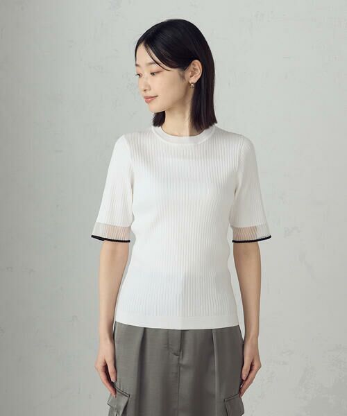 COMME CA ISM / コムサイズム ニット・セーター | 袖口シアーリブニット | 詳細6