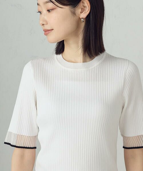 COMME CA ISM / コムサイズム ニット・セーター | 袖口シアーリブニット | 詳細9