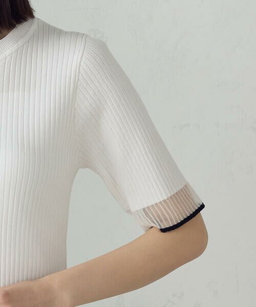 COMME CA ISM / コムサイズム ニット・セーター | 袖口シアーリブニット | 詳細10