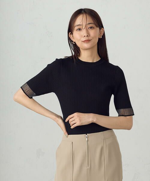 COMME CA ISM / コムサイズム ニット・セーター | 袖口シアーリブニット | 詳細14