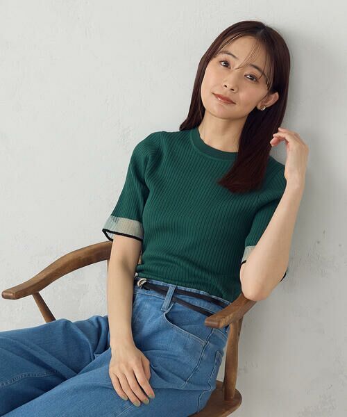 COMME CA ISM / コムサイズム ニット・セーター | 袖口シアーリブニット | 詳細17