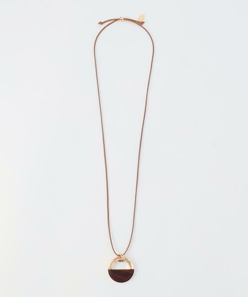 COMME CA ISM / コムサイズム ネックレス・ペンダント・チョーカー | ウッドワントップ スライドネックレス | 詳細1