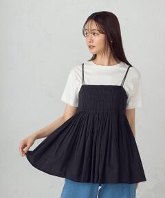 COMME CA ISM / コムサイズム シャツ・ブラウス | インドコットン　キャミビスチェブラウス