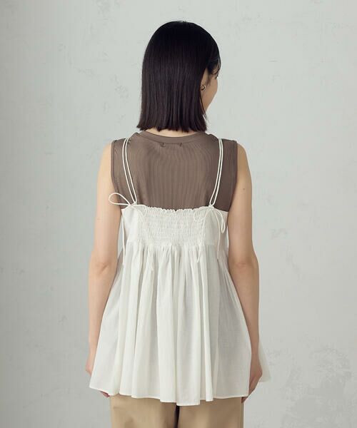 COMME CA ISM / コムサイズム シャツ・ブラウス | インドコットン　キャミビスチェブラウス | 詳細8