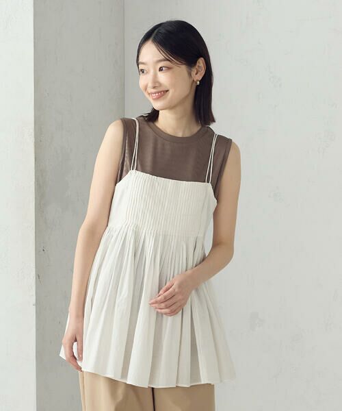 COMME CA ISM / コムサイズム シャツ・ブラウス | インドコットン　キャミビスチェブラウス | 詳細3