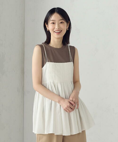 COMME CA ISM / コムサイズム シャツ・ブラウス | インドコットン　キャミビスチェブラウス | 詳細4