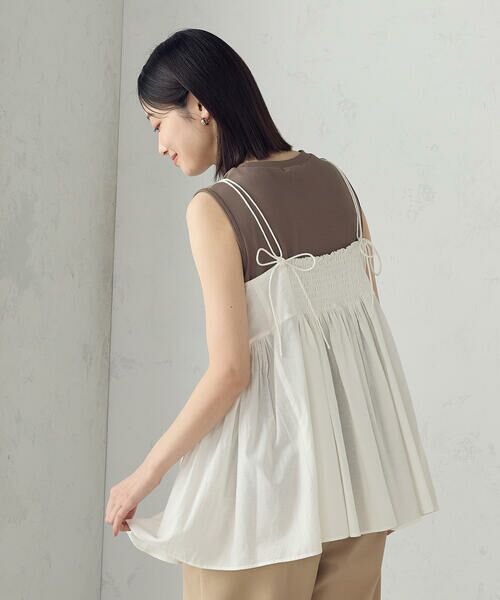 COMME CA ISM / コムサイズム シャツ・ブラウス | インドコットン　キャミビスチェブラウス | 詳細5