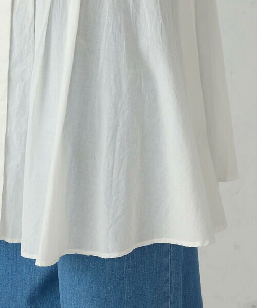 COMME CA ISM / コムサイズム シャツ・ブラウス | インドコットン スモッキング ノースリーブブラウス | 詳細11
