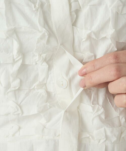 COMME CA ISM / コムサイズム シャツ・ブラウス | インドコットン スモッキング ノースリーブブラウス | 詳細12