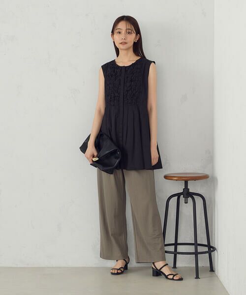 COMME CA ISM / コムサイズム シャツ・ブラウス | インドコットン スモッキング ノースリーブブラウス | 詳細17