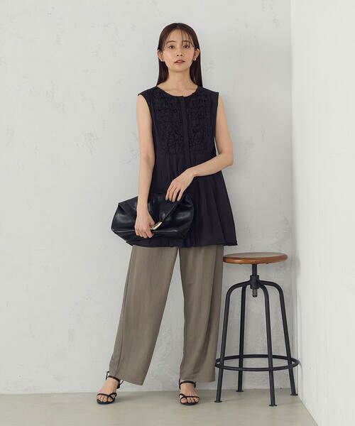 COMME CA ISM / コムサイズム シャツ・ブラウス | インドコットン スモッキング ノースリーブブラウス | 詳細18