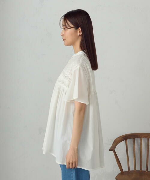 COMME CA ISM / コムサイズム シャツ・ブラウス | インドコットン ピンタックブラウス | 詳細5