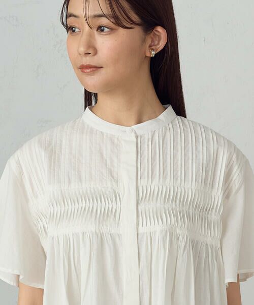 COMME CA ISM / コムサイズム シャツ・ブラウス | インドコットン ピンタックブラウス | 詳細7