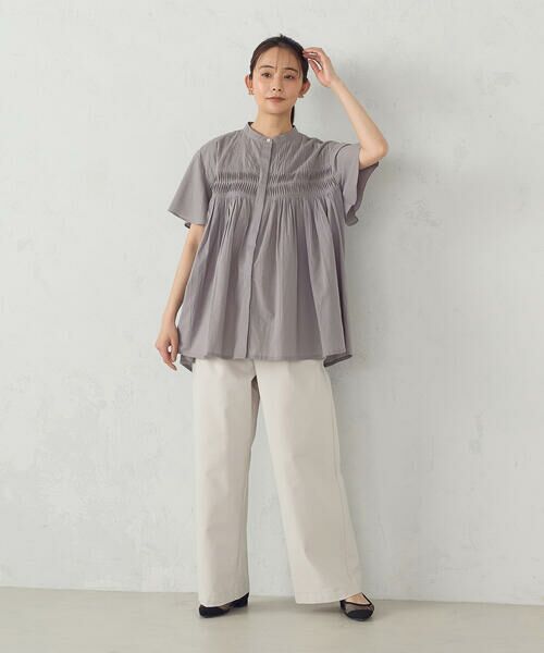 COMME CA ISM / コムサイズム シャツ・ブラウス | インドコットン ピンタックブラウス | 詳細12