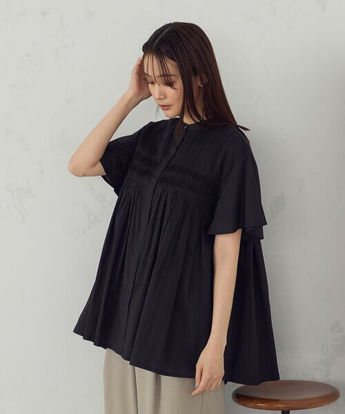 COMME CA ISM / コムサイズム シャツ・ブラウス | インドコットン ピンタックブラウス | 詳細18