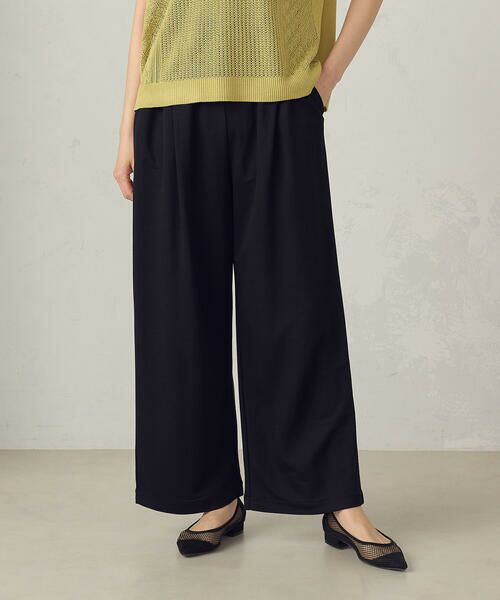 COMME CA ISM / コムサイズム その他パンツ | リンクルジャージーパンツ(ブラック)