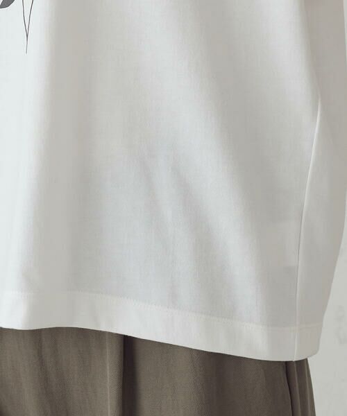 COMME CA ISM / コムサイズム Tシャツ | 水彩タッチインクジェット箔スタッズ付きＴシャツ | 詳細8