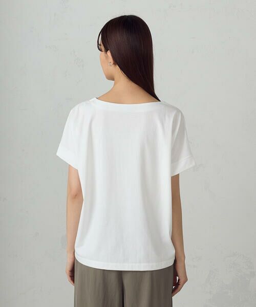 COMME CA ISM / コムサイズム Tシャツ | 水彩タッチインクジェット箔スタッズ付きＴシャツ | 詳細5