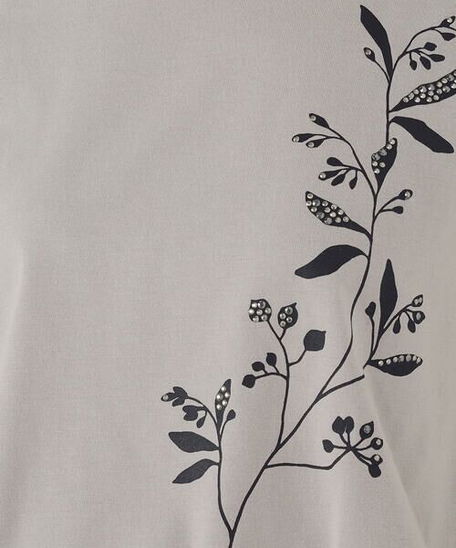 COMME CA ISM / コムサイズム Tシャツ | 水彩タッチインクジェット箔スタッズ付きＴシャツ | 詳細13