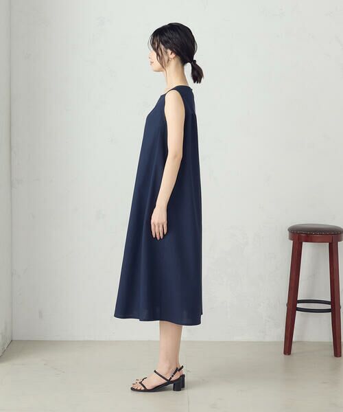 COMME CA ISM / コムサイズム ロング・マキシ丈ワンピース | デイリーリラックス ノースリーブワンピース ナチュラル | 詳細10