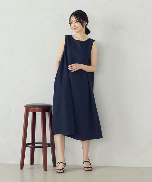 COMME CA ISM / コムサイズム ロング・マキシ丈ワンピース | デイリーリラックス ノースリーブワンピース ナチュラル | 詳細3