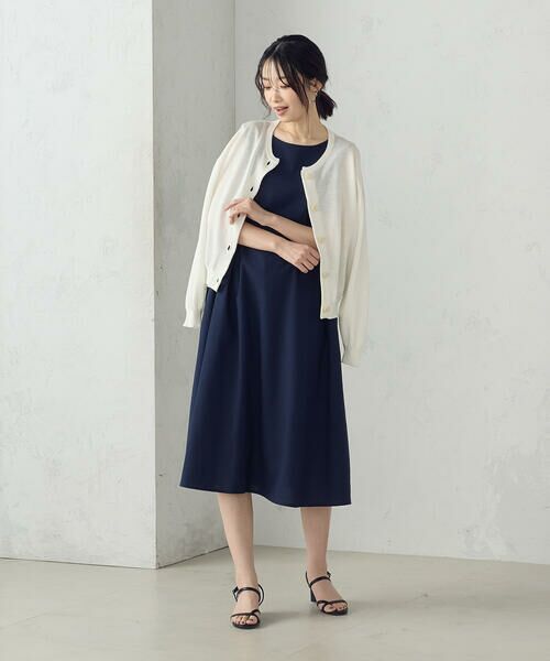 COMME CA ISM / コムサイズム ロング・マキシ丈ワンピース | デイリーリラックス ノースリーブワンピース ナチュラル | 詳細4