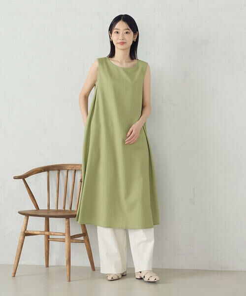 COMME CA ISM / コムサイズム ロング・マキシ丈ワンピース | デイリーリラックス ノースリーブワンピース ナチュラル | 詳細22