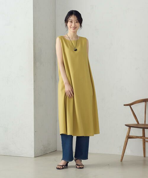 COMME CA ISM / コムサイズム ロング・マキシ丈ワンピース | デイリーリラックス ノースリーブワンピース ナチュラル | 詳細29