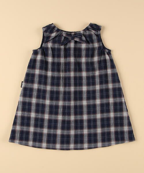 COMME CA ISM / コムサイズム ベビー・キッズグッズ | ワッシャーチェック 2WAYワンピース(ベビーサイズ) | 詳細3