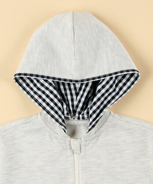 COMME CA ISM / コムサイズム ベビー・キッズグッズ | ギンガムチェック使い パーカー | 詳細4