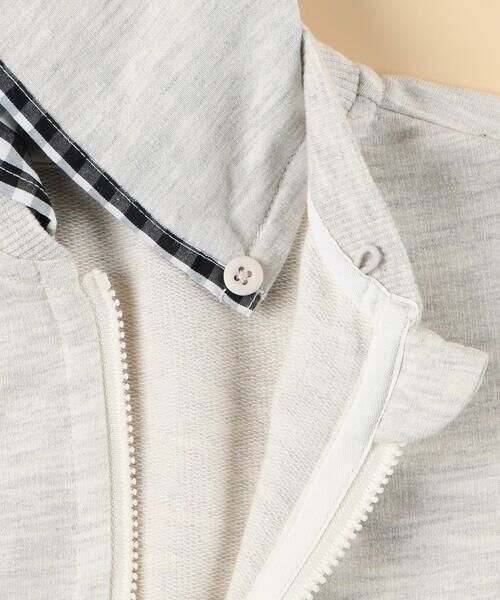 COMME CA ISM / コムサイズム ベビー・キッズグッズ | ギンガムチェック使い パーカー | 詳細5