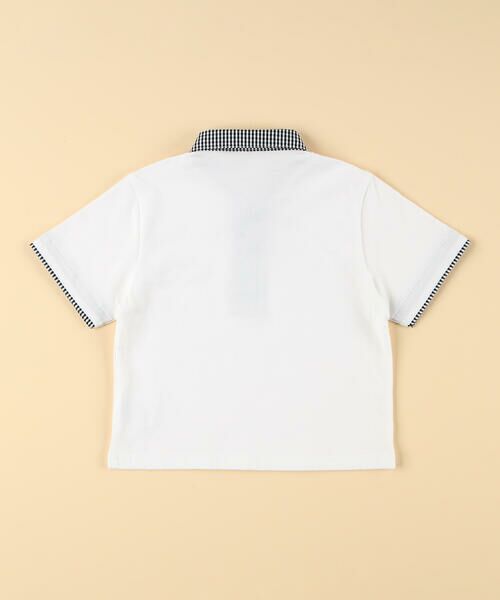 COMME CA ISM / コムサイズム ベビー・キッズグッズ | ギンガムチェック使い 半袖ポロシャツ(ベビーサイズ) | 詳細1
