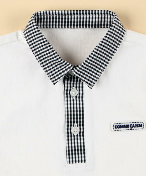 COMME CA ISM / コムサイズム ベビー・キッズグッズ | ギンガムチェック使い 半袖ポロシャツ(ベビーサイズ) | 詳細2
