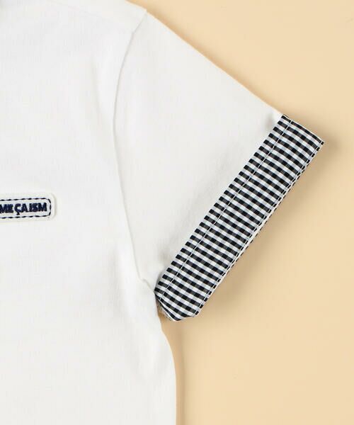 COMME CA ISM / コムサイズム ベビー・キッズグッズ | ギンガムチェック使い 半袖ポロシャツ(ベビーサイズ) | 詳細4