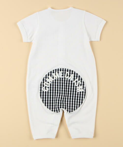 COMME CA ISM / コムサイズム ベビー・キッズグッズ | ギンガムチェック おしりパッチロゴ ツーウェイオール | 詳細1