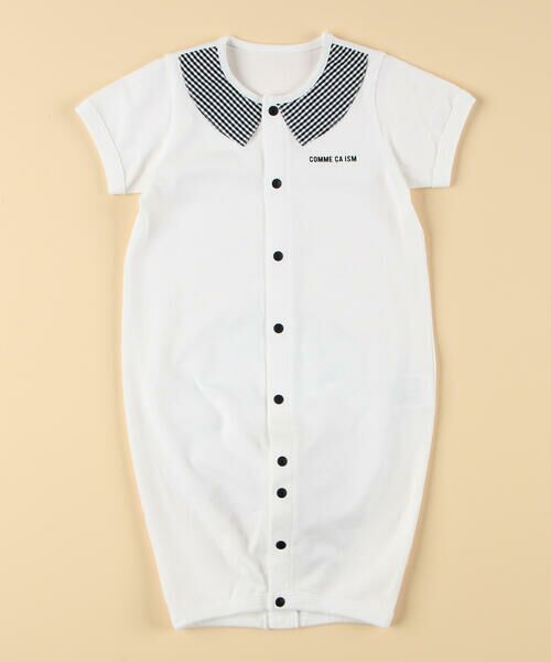 COMME CA ISM / コムサイズム ベビー・キッズグッズ | ギンガムチェック おしりパッチロゴ ツーウェイオール | 詳細2